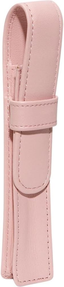 Single Pen Case, Top Grain Nappa Leather, Carnation Pink