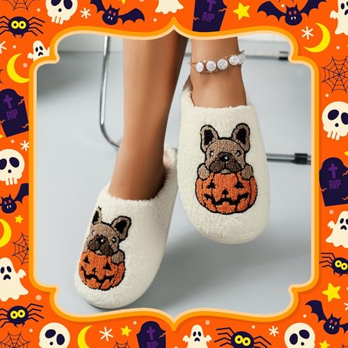 Christmas Green Slippers For Women And Men Fuzzy Fluffy Shoes Warm Cozy House Slip-on Indoor Outdoor Slippers4