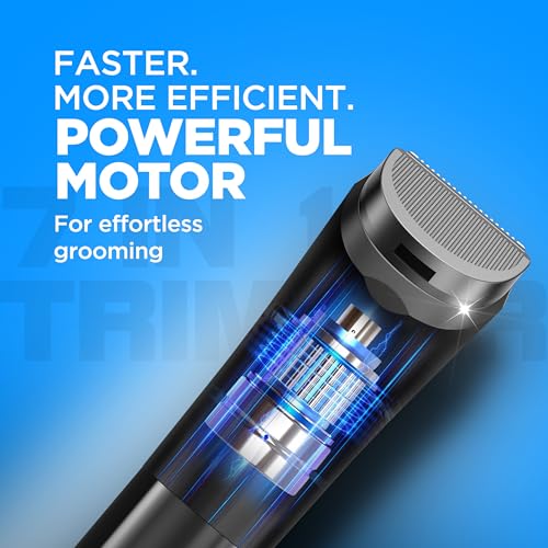 Image of Havells Beard & Hair Trimmer |2-in-1 Special Blade| Comes with 4 Beard & 2 Hair Combs|Type C Turbo Charge|No Nicks & Cuts|2 Year Guarantee|BT4001