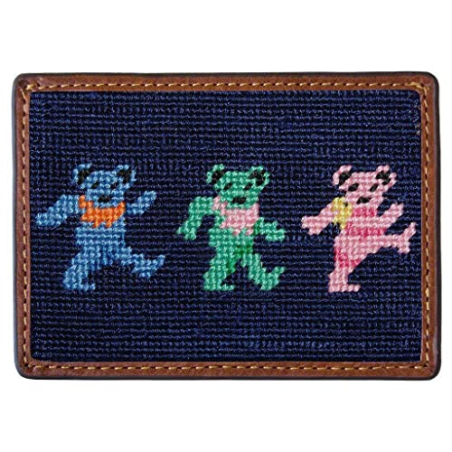 Dancing Bears Needlepoint Credit Card Wallet by Smathers & Branson