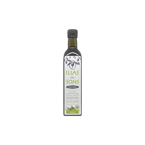 Aceite de oliva virgen extra orgánico certificado gourmet infundido con ajo negro - Fodmap bajo