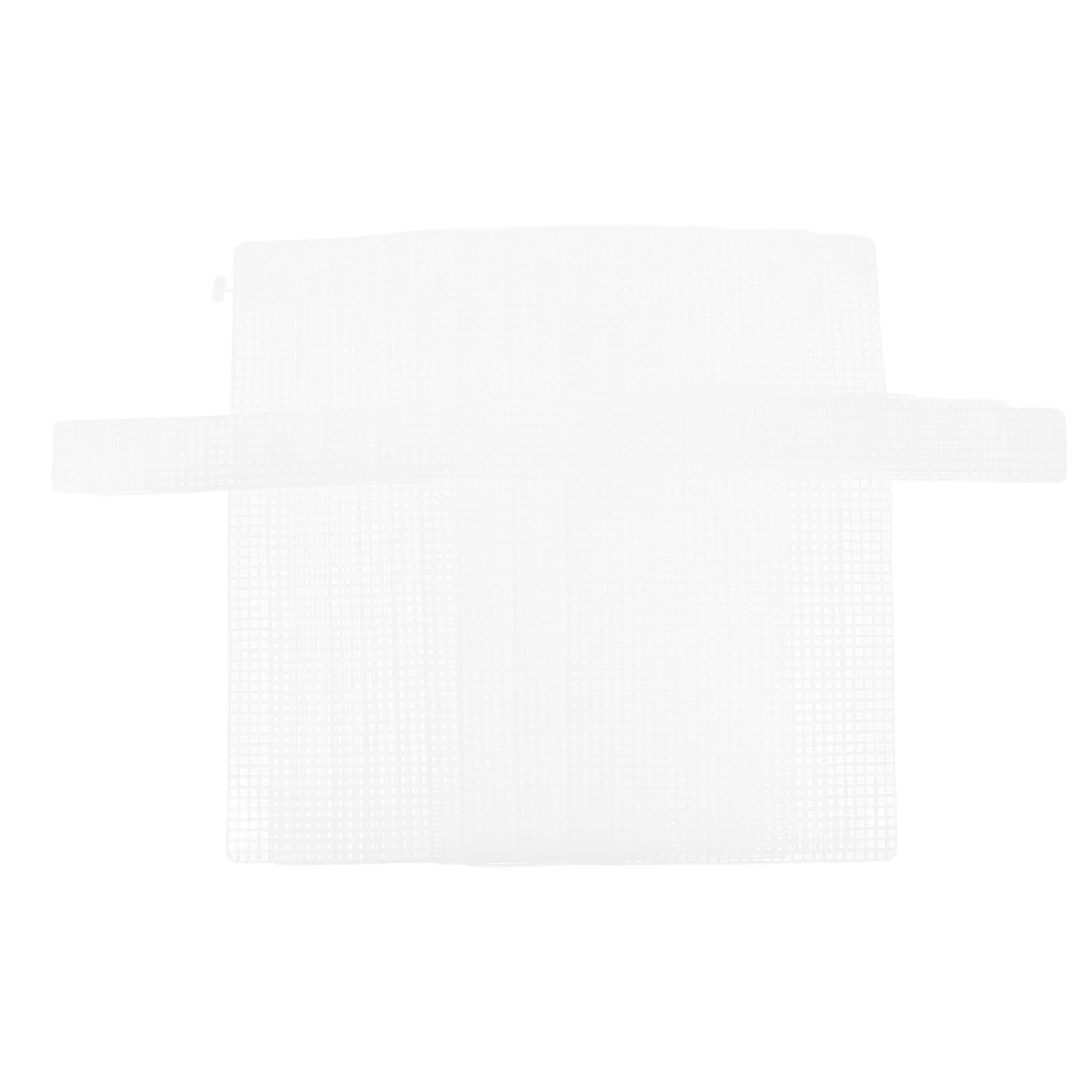 Malla plástica para bolsos y manualidades tejidas, pack de 10 láminas blancas HEMOTON