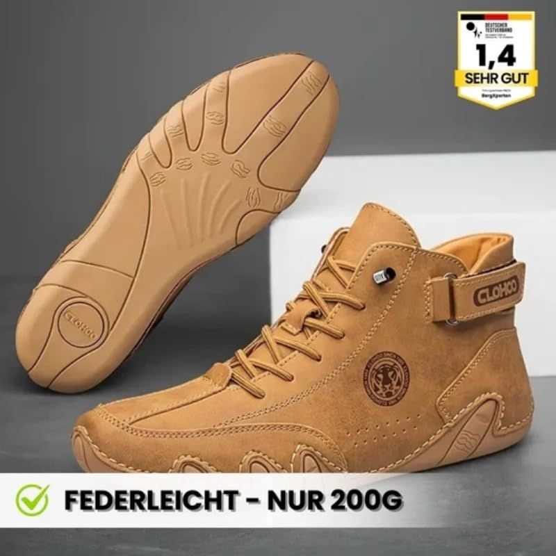OrthoFree - ergonomische, schmerzlindernde Leder-Barfußschuhe Winterschuhe für Herren