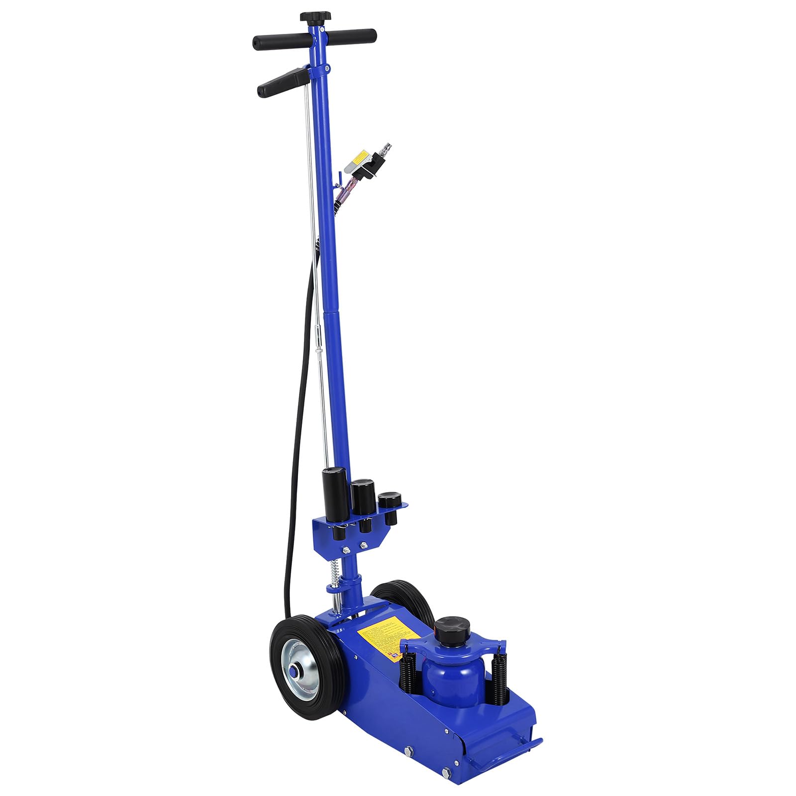 Photo 1 of 22 Ton Air Hydraulic Floor Jack, 44,000 LBS Capacity for Heavy Duty Trucks & Tractors, Low Profile 9 inch, with 4 Adapters, Dual Power (Air/Manual Hydraulic), 46" Adjustable Handle