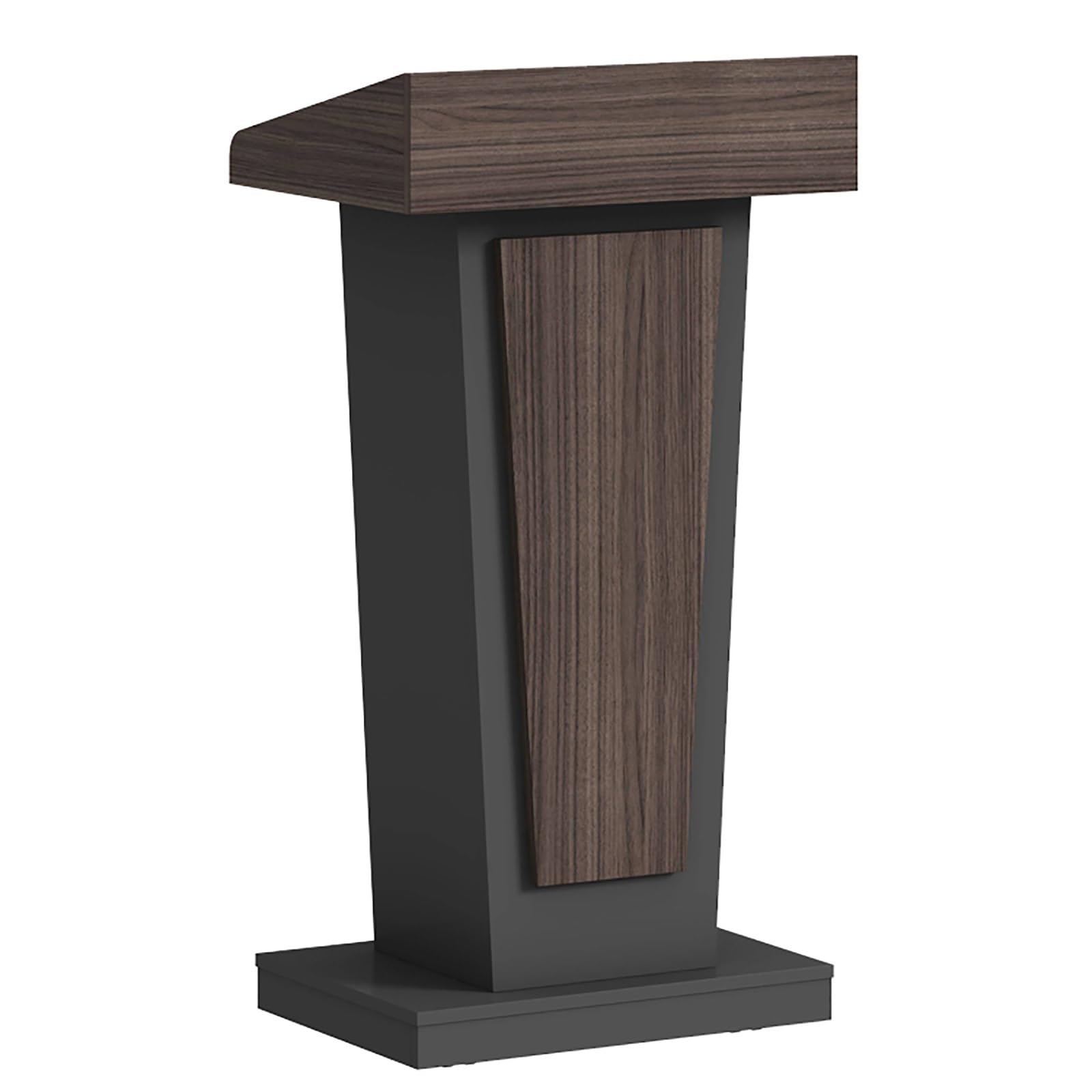 Drewniany stojak na podium z półką do przechowywania, trwała mównica z litego drewna do kościoła, szkoły, seminarium i prezentacji, biurko na podłodze