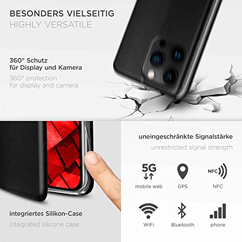 Étui iPhone 14 Pro à rabat avec support vidéo et compartiment carte - 5