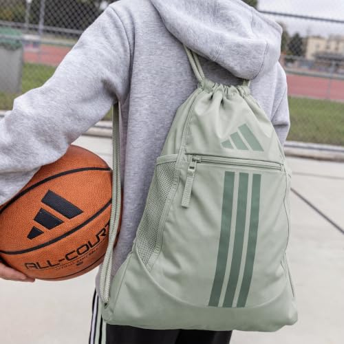 Image of adidas Alliance Sackpack - Drawstring Backpack for Sports, Small Gym Bag