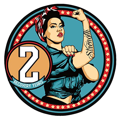 2 Year Rosie The Riveter AA, NA, Glossy, Medallion, Chip, Token, Coin