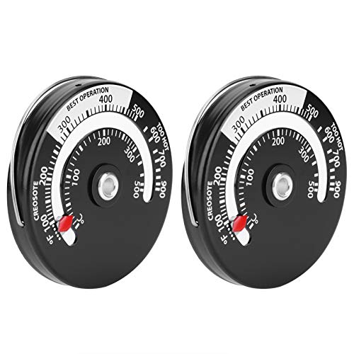 SUNGOOYUE - SUNGOOYUE Magnetischer Thermometer Kamin Ofentemperaturmesser Küchenmessgerät Magnetisch Angeschlossene Schnelle Lesart Hoher Empfindlichkeit Haushalt Aluminiumlegierung