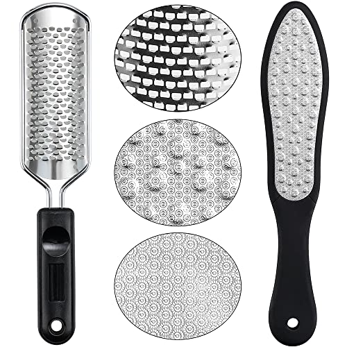 Oneleaf 2Pcs Professional Pedicure Rasp Foot File Cracked Skin Corns Callus Remover For Extra Smooth And Beauty Foot (Black) (Black) #TOP5