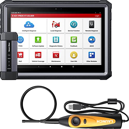 Automotive Scan Tools Bundle Launch X431 Pro 5 J2534 Reprogramming Tool & Vsp-600 Car Inspection Camera Videoscope #TOP26