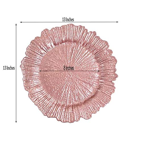Platos cargadores rosa Tiger Chef pack x6 miniatura 6