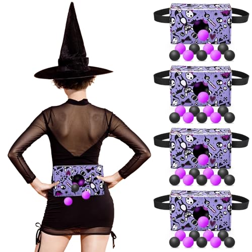 Shyyween 4 Sets Halloween Shaking Ball Game 80 Balls,Halloween,Purple