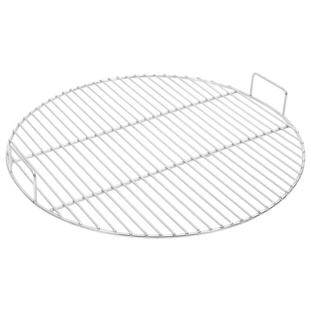 vidaXL Ruszt do grilla, z uchwytami, Ø54 cm, stal nierdzewna 304