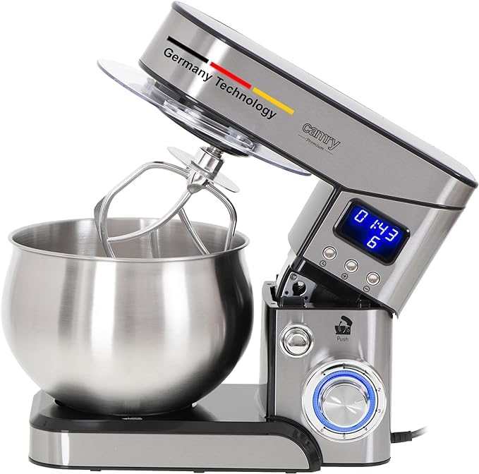 Adlereurope Germany technology stand mixer LCD Planetary food processor 5 liter 6 speeds 2000W (1 year warranty free replacement)