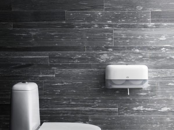 Tork OptiServe 2-Roll Coreless Toilet Paper Dispenser White T7/T5, Horizontal Dispenser, Elevation Design, 558060