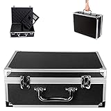 Chiitek Professional Tattoo Machine Kit Carry Case 12.6' x 9.5' x 5' W/Lock Key Light Weight Aluminum Carry Box Tattoo Supplies Storage Box Tattoo Kit Carry Case