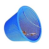 Agujeros densos: nuestra canasta de filtro de piscina es una práctica herramienta de limpieza de piscinas con muchos agujeros densos para evitar pequeños desechos, por lo que su piscina ya no se obstruirá fácilmente.