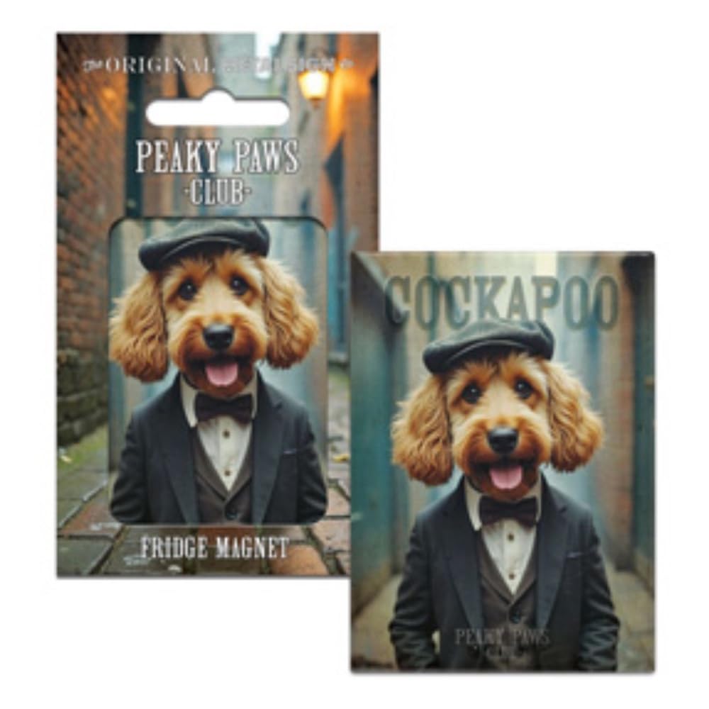 Fridge Magnet (65 x 90 mm) - Peaky Paws Club - Cockapoo