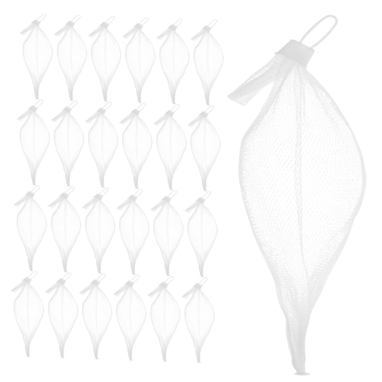 ifundom Extra Large Mesh Pouches for Toys and Marbles 100pcs Plastic Storage Bags Zipper Jewelry Mesh Bags Compact and Portable