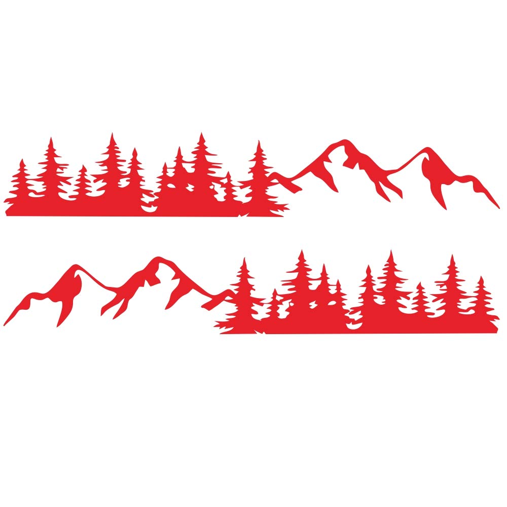 Stickers de camping-car motif forêt et montagne pour vos road trips en tout-terrain