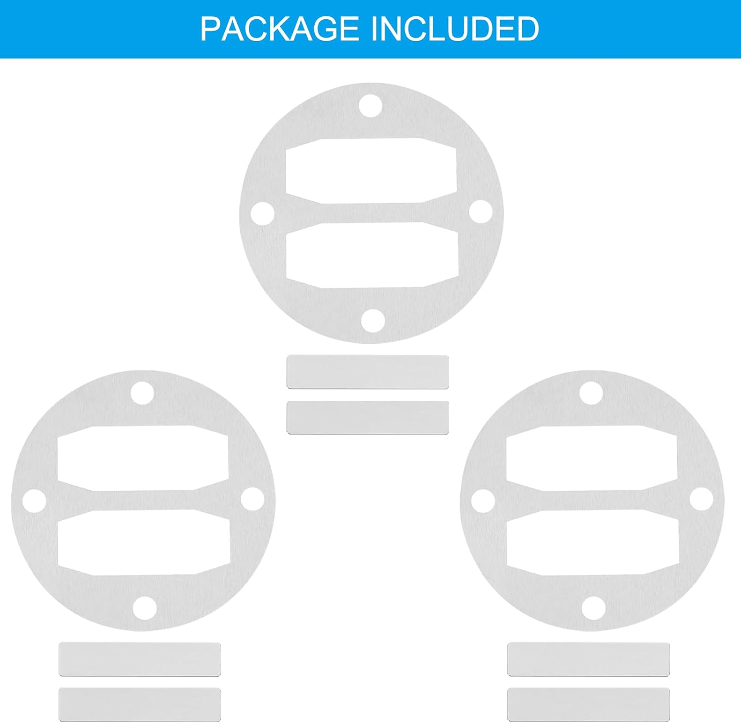 PATIKIL Central Pneumatic Compressor Parts, 3 Sets Replace Freight Air Compressor Head Gasket Kit Reed Valve Replacement