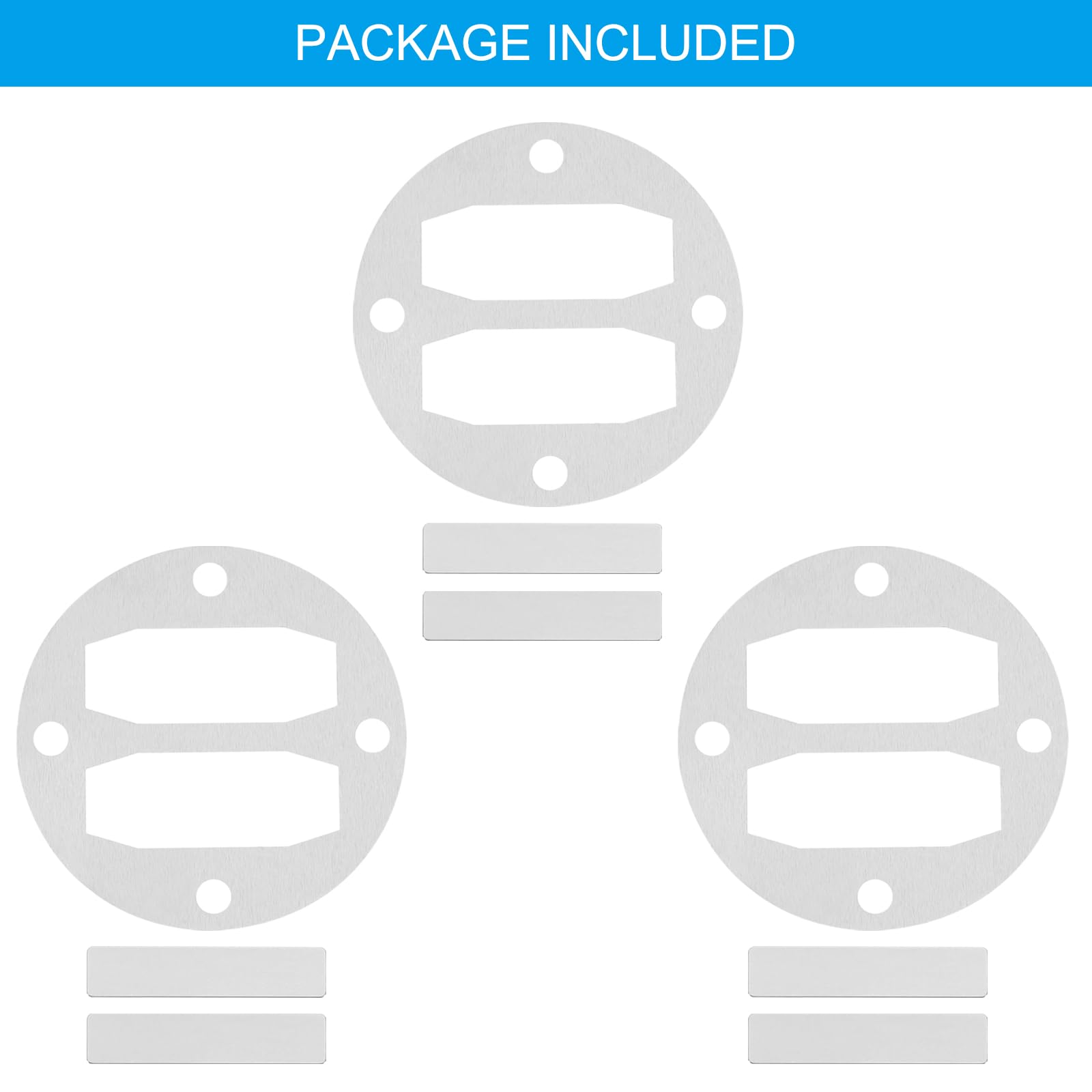 PATIKIL Central Pneumatic Compressor Parts, 3 Sets Replace Freight Air Compressor Head Gasket Kit Reed Valve Replacement - Image 3