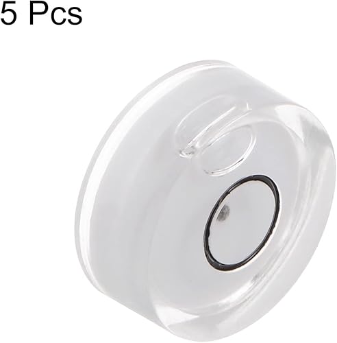 Miniatura 3 de HARFINGTON 5 unidades de nivel redondo de burbuja de 0.591 x 0.236 in, mini circular Bullseye niveles de espíritu para nivelación de cámara,