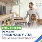 Bagean Stove Hood Vent Filter 11.25" x 8.25" 99010196 Compatible with Broan Range Hood Filter Replacement and Nutone Kitchen Exhaust Fan - Aluminum Screen Blocks Grease & Filters Oven Air (2-Pack)