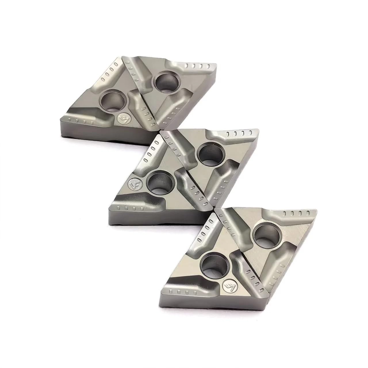 10pcs TNMG160404R-VF TN60/TNMG160404L-VF TN60 Carbide Indexable Inserts External Turning Inserts Cutting Tools(TNMG160404L-VF TN60)