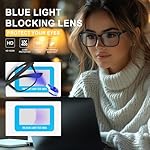 hunsquer Blue Light Glasses for Woman/Men Computer Blue Light Glasses - Image 2
