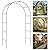 Metal Pergola Arbor, Outdoor Flower Garden Arch Trellis, Steel Garden Arbor for Climbing Plants, Wedding Decoration, 7'8" H x 4'5" W