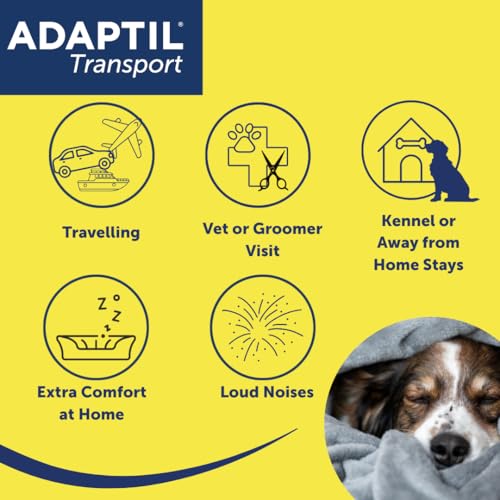Adaptil Transport Spray For Dogs 60ml, Adaptil Dog Calming Spray Uses Pheromones To Help Reduce Anxiety And Stress In Pet Dogs, Pheromone Spray Helps Anxious Dogs Stay Calmer - Image 5