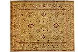 RUG PRINCE Afghan Chobi Ziegler Teppich Handgeknüpft 310x380 Beige Orientalisch