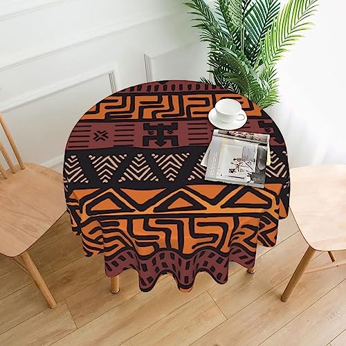 Mypiky Nappe ronde africaine à imprimé tribal de 152,4 cm pour salle à manger, cuisine, banquet, dîner