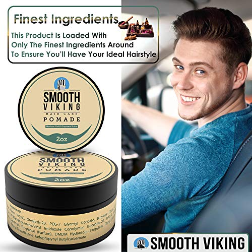Pomade for Men - Medium Hold & High Shine - Hair Styling ...