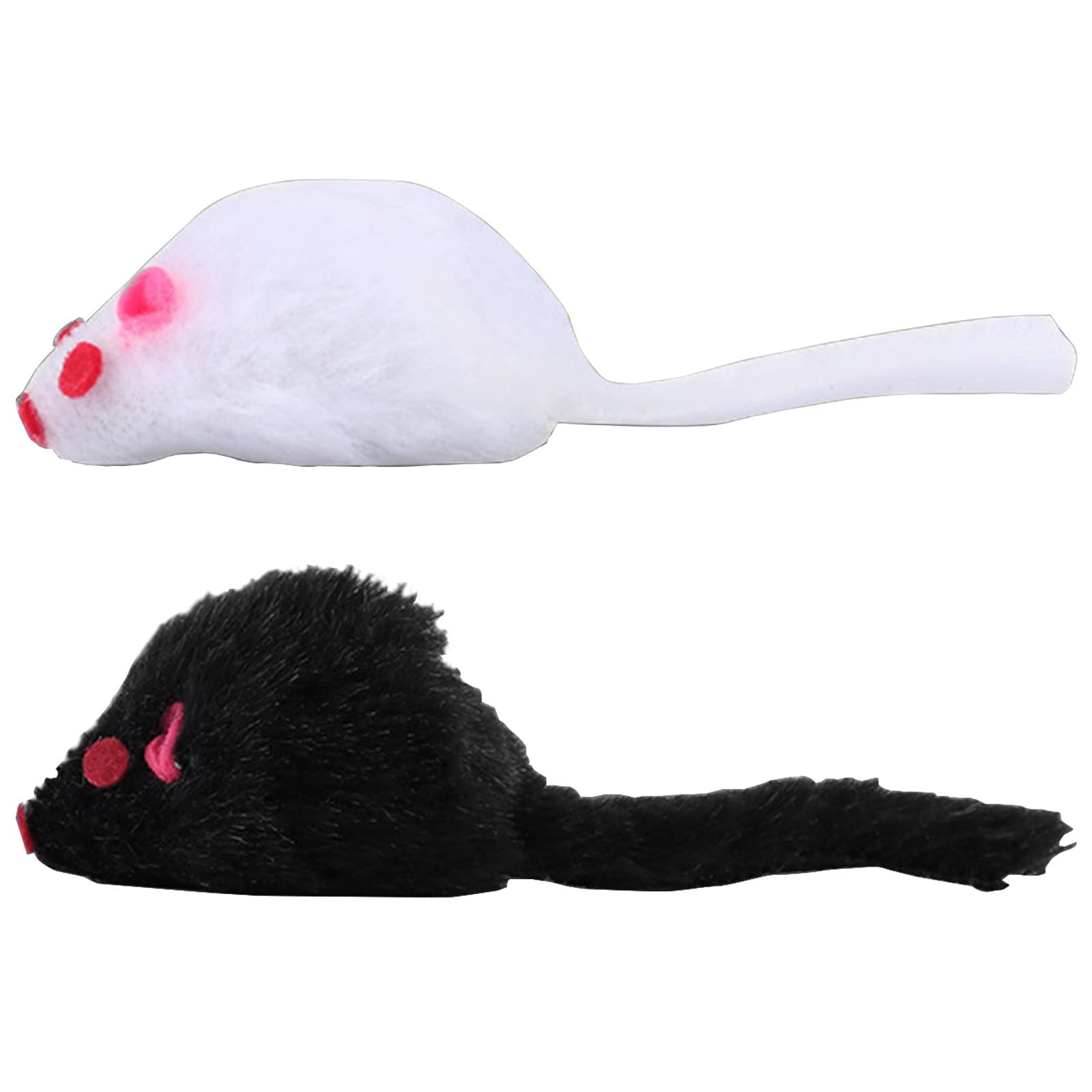 Jouet Pour Chat En Forme De Souris - Avec Son Couineur - Peluche Durable, 14 Cm - Stimulation Et Jeu Intérieur
