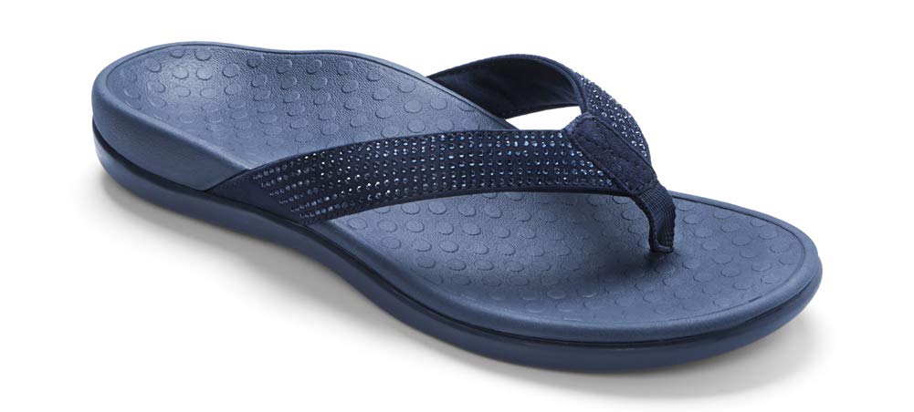 vionic tide rhinestone flip flops