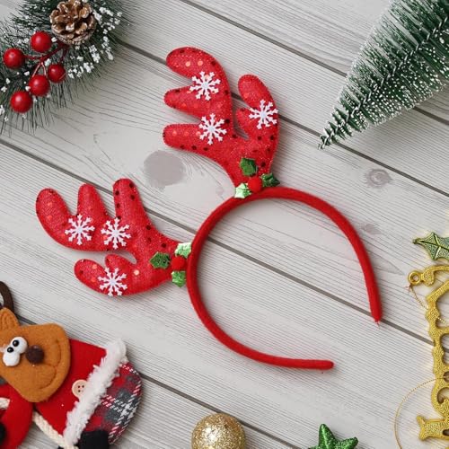 Image of PoPo Toys Deer Headband Design Hair Band | Hairband for Party Birthday| Xmas Gift for Children Girls | Christmas Decorations Items for Home Ornaments Props