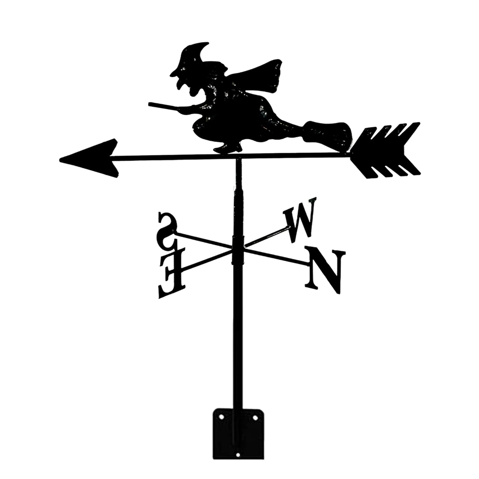 TAXXII Metal Weathervane Garden Wind Vane For Yard Stainless Steel Indicator with Sculptures Weathercock Measuring Tool for Decor Roof