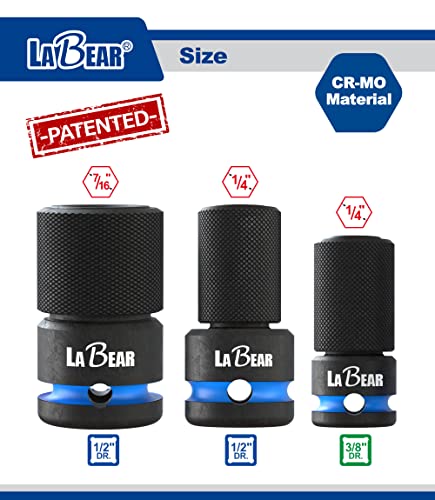 Labear - 1Pc 3/8"Drive To 1/4"Hex Drive Quick Change Adapter #TOP1