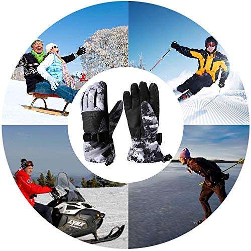 Ski Gloves, Warmest Waterproof And Breathable Snow Gloves For Cold Weather, Fits Both Men & Women,For Parent Child Outdoor #TOP6