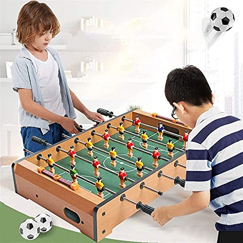 HUIBBGO Tischfußballtisch mit 2 Bällen, 2 manuellen Torschützen, Mini-Fußballtisch aus Holz für drinnen und draußen – Bild 6