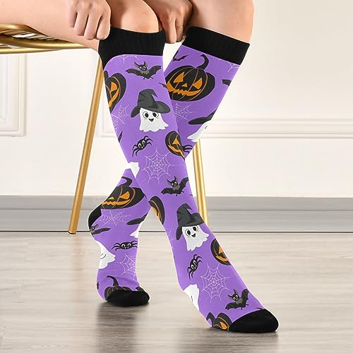 Image of Fisyme Socks for Women Men, Warm Comfort Athletic Crew Running Hiking Cycling Compression Socks