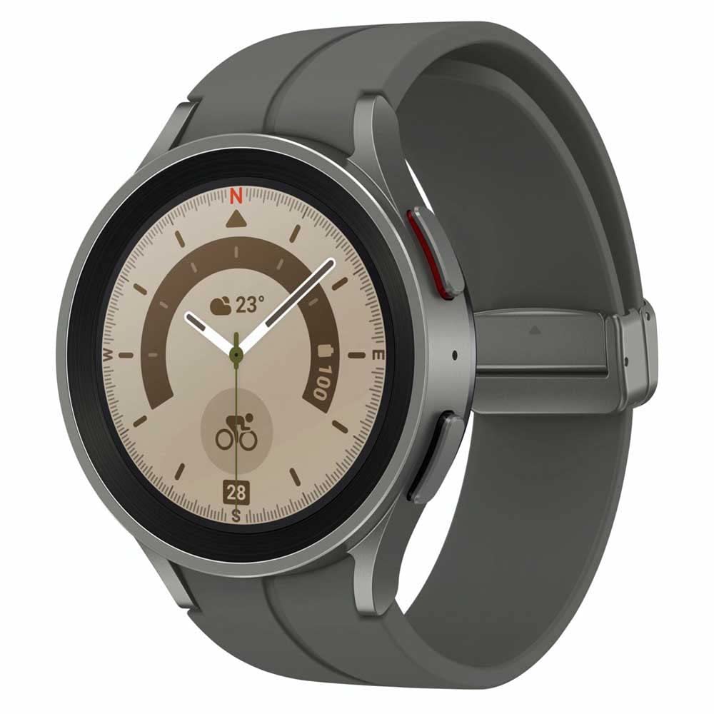 Samsung Galaxy Watch5 Pro 3,56 cm (1.4") Super AMOLED 45 mm Numérique 450 x 450 Pixels Écran Tactile 4G Titane WiFi GP