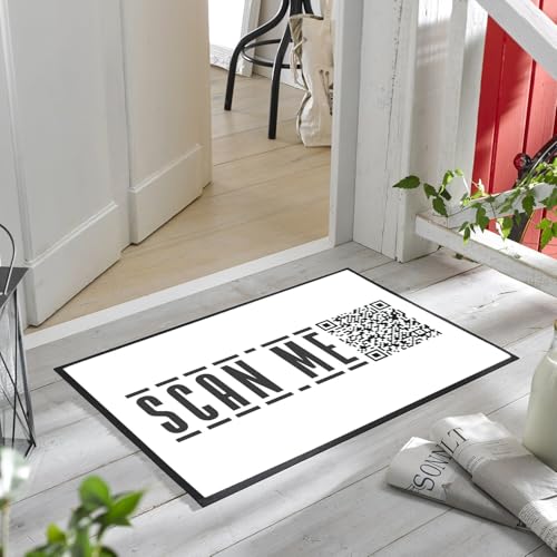 Paillasson Scan Me QR Code idée cadeau originale crémaillère 60x40 - 6