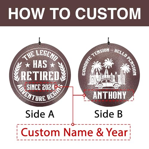 Image of ASTARIN Custom Retirement 36 inch Wind Chimes for Women Man 2024, Happy Retirement Gift Going Away Farewell Gifts for Teacher Coworkers Mom Dad Nurse Boss, Personalized Wind Chime Retiree Gift Ideas