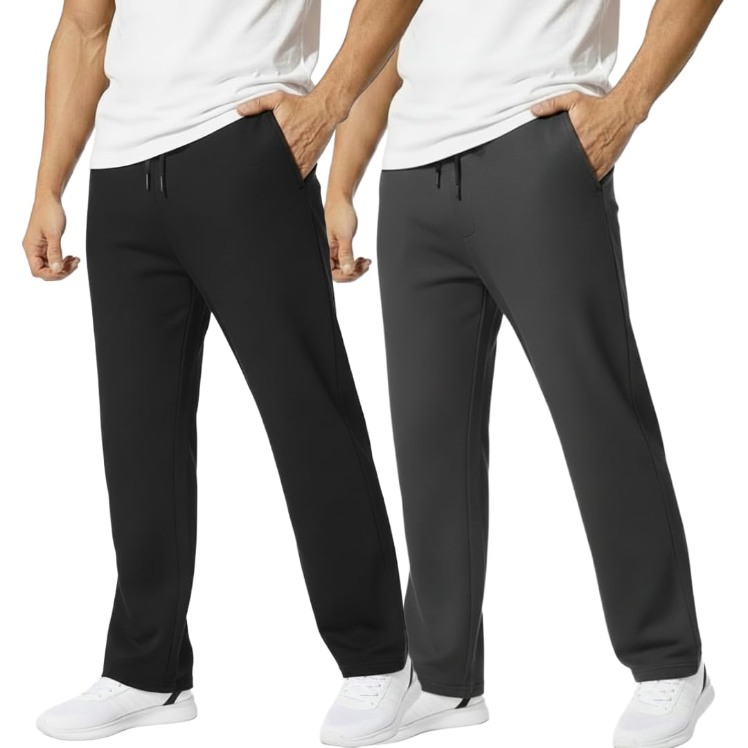 volex Men’s Warm Fleece Lower – Winter Lower for Men | Thick Fleece Track Pants | Thermal Winter Joggers | Soft, Cozy & Insulated Warm Pants | Perfect for Outdoor Walking, Gym-Pack of 2-picture-18