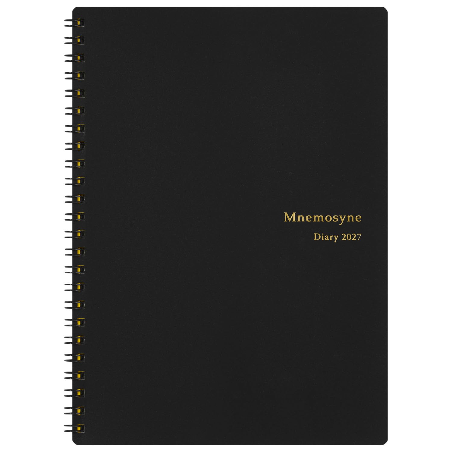 Maruman Mnemosyne Monatsplaner 2027 & Cover, A5, 14,81 x 21 cm, Schwarz