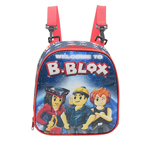 Kit Mochila Escolar Rodinha Infantil Criança B-BLOX Pop It Cor:Azul